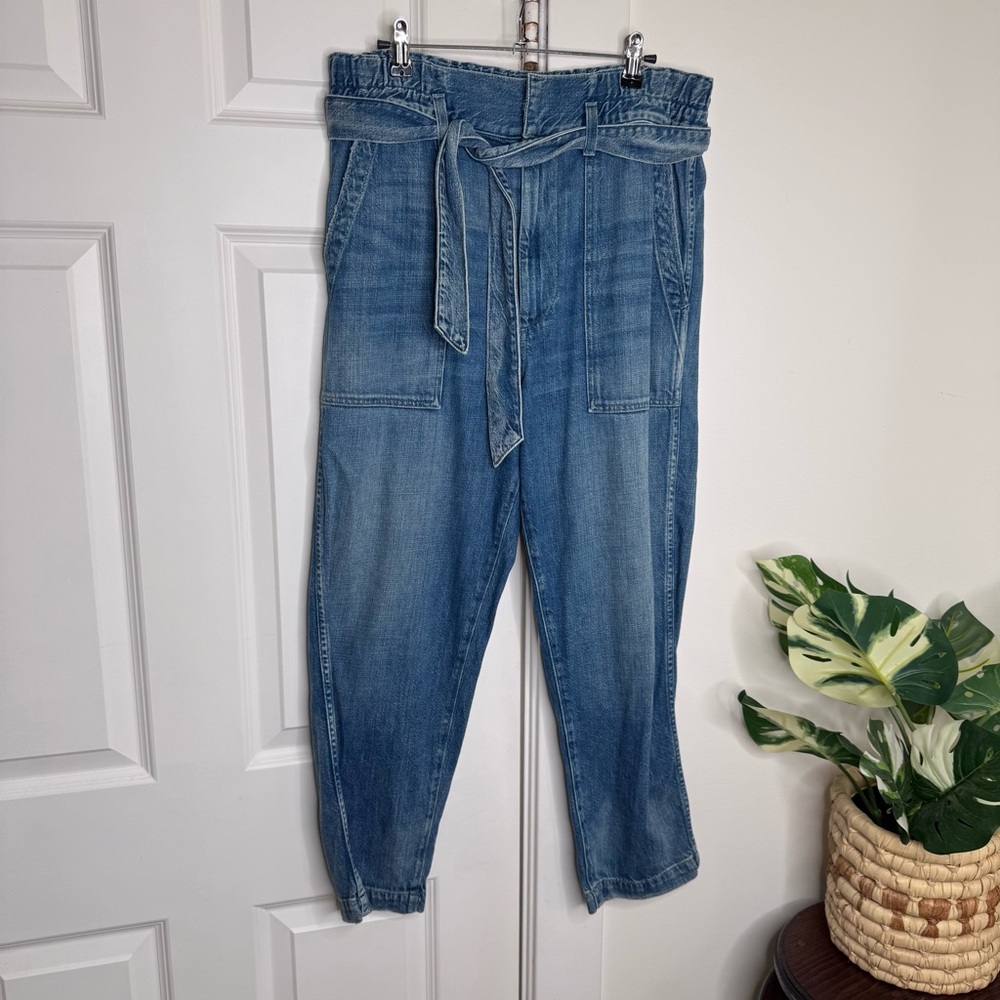 AMO Adored Paperbag Jeans Size 29 - Picture 2 of 5